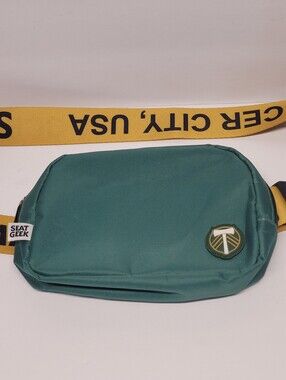 Portland Timbers Seat Geek Green Crossbody Bag with Yellow Strap